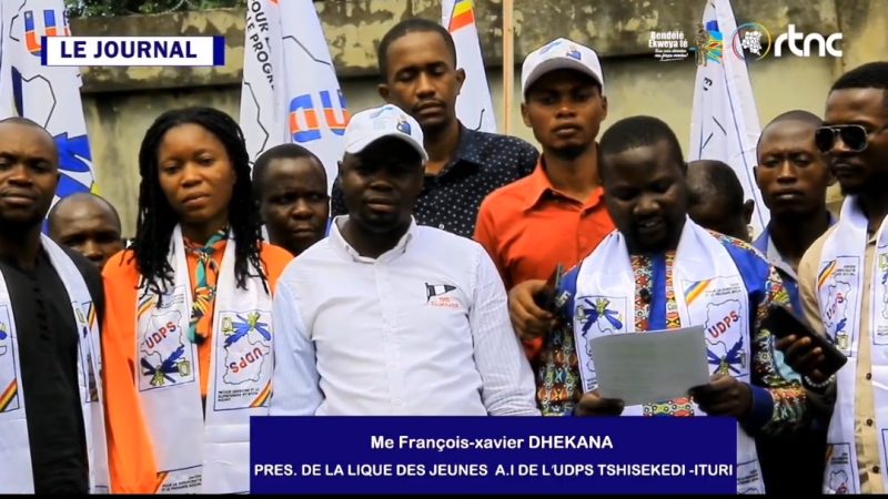 ITURI: La Ligue des Jeunes de l’UDPS/ Fédération de l’Ituri fait une déclaration politique importante qui reste à découvrir (vidéo)
